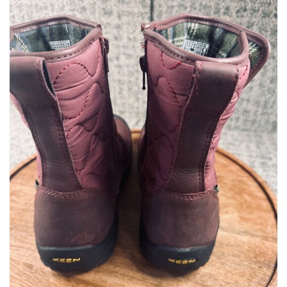 KEEN  Betty Waterproof Pull-On Snow RainWomen's Boots Size 10 Burgundy - Picture 6 of 15